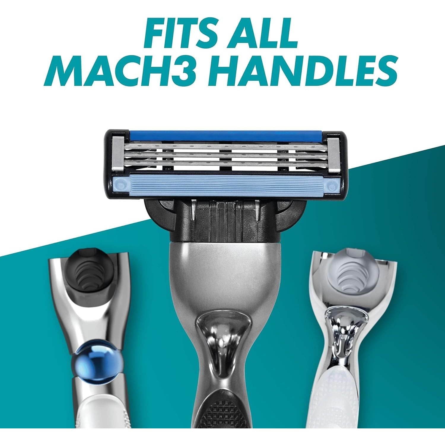 Gillette Mach3 Razor Blades Men, Pack of 12 Razor Blade Refills, Stronger Than Steel Blades, Enhanced Lubrastrip, XXL - 6